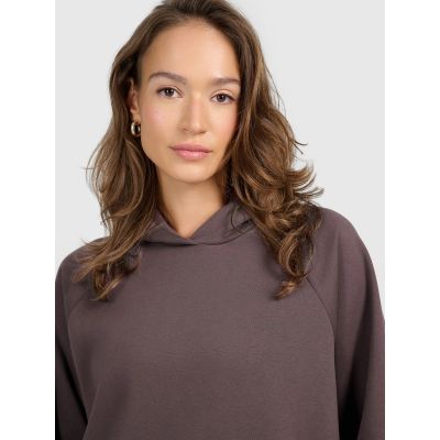 4. Women's sweatshirt with hood, open, 4F 4FRAW25TSWSF2775-82S