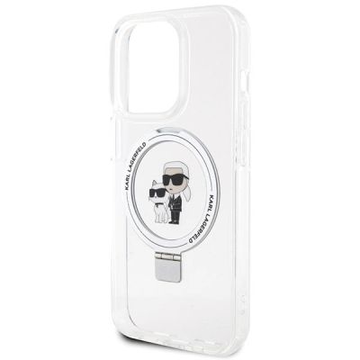 6. Karl Lagerfeld Ring Stand Karl&Choupette MagSafe case for iPhone 13 Pro Max - white