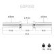6. GOP050 (+COLLARS) 5 KG 50 CM HMS SHORT OLYMPIC BARBELL