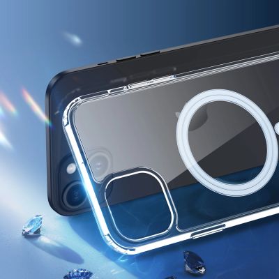 7. iPhone 15 Plus Case with MagSafe Dux Ducis Clin - Transparent