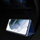 3. Clear View Case for Samsung S24 Ultra with flap - blue