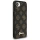4. Guess Peony Script Logo MagSafe iPhone 16e Case Black
