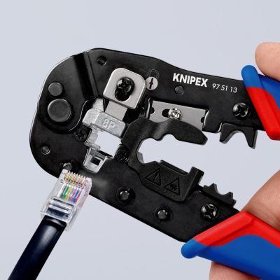 15. Knipex 97 51 13 Cable Crimping Tool Crimping Tool Black, Blue, Red