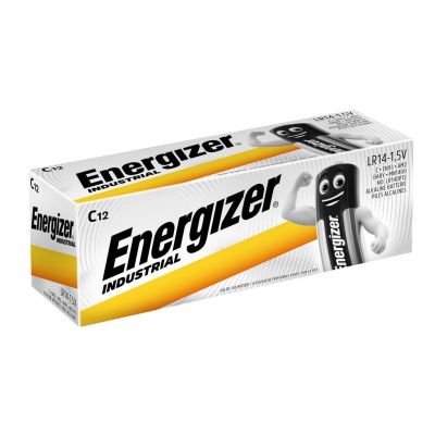 2. ENERGIZER BATTERY INDUSTRIAL PRO LR14 C R14 1.5V 12 PCS