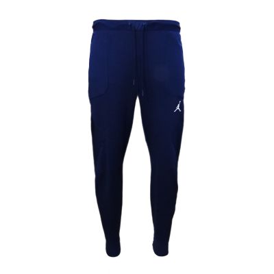 2. Men's Navy Blue Air Jordan Dri-FIT Training Fleece Pants - DQ7890-419
