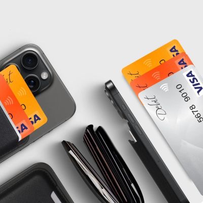 3. Tech-Protect MagWallet Magsafe Case with Universal Magnetic Card or Document Holder - Black
