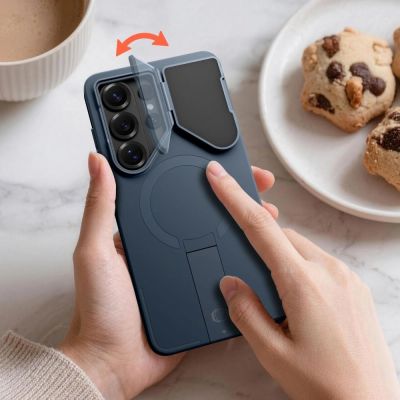 5. Tech-Protect Kevlar Aura MagSafe Case for Samsung Galaxy S26 Ultra - Navy Blue