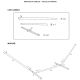 42. METAL HAMMOCK STAND 374x91x111CM