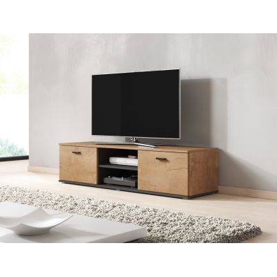 TV cabinet SOHO 140 lefkas oak + black