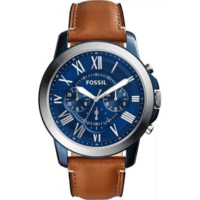 FOSSIL Grant Leather Men's Watch FS5151 + BOX