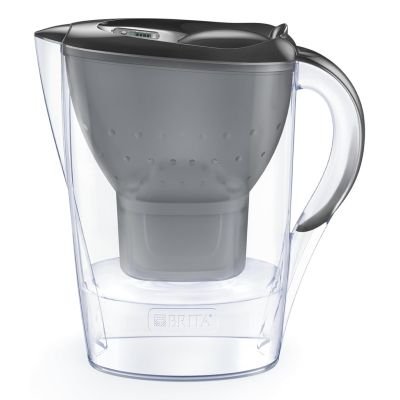 8. Brita Marella + 3 Maxtra Pro Pure Performance Water Filter Jug 2.4L Transparent, Gray