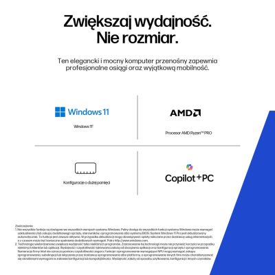 4. HP ZBook 8 G1ak 14 Ryzen AI 7 PRO 350 14.0"WUXGA IPS 400nits LBL AG 32GB DDR5 5600 SSD1TB Radeon 860M Cam IR 5 MPx 62Wh W11Pro 3Y OnSite