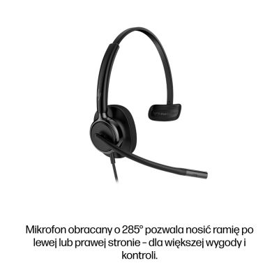 76. HP Poly Mission 415 Monaural USB Wired Headset Classic