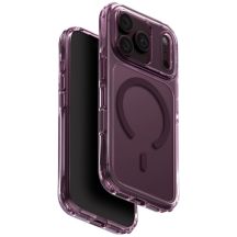 Uniq LifePro Xtreme Magclick Charging Case for iPhone 18 Pro / 17 Pro - Transparent Burgundy