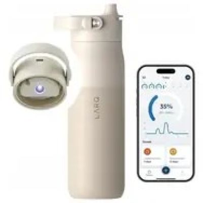 6. LARQ Bottle PureVis 2 - intelligent, self-cleaning filter bottle, UV-C light 680ml (mojave dune)