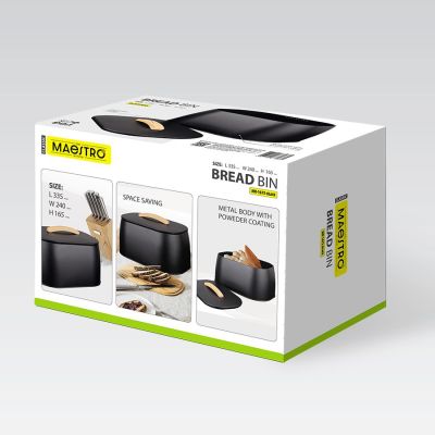 5. Bread box MR-1675-BLACK MAESTRO