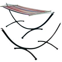 METAL HAMMOCK STAND 295x95x100CM 150KG