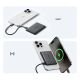 13. Baseus PicoGo AM31 Qi2 5000mAh 20W MagSafe Compatible Power Bank with Stand (with Black Simple Braided USB-C - USB-C 30cm Cable) - Black