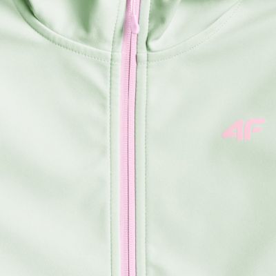 6. Softshell jacket for girls 4F F478 mint 4FJWSS26TSOFF478 47S