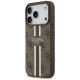2. Guess 4G Printed Stripes MagSafe case for iPhone 17 Pro - brown