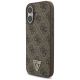 3. Guess 4G Strap Triangle Logo MagSafe case for iPhone 17 - brown