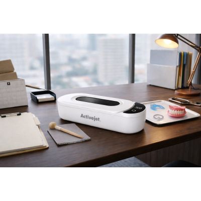 3. Activejet AUC-200 ultrasonic UV cleaner for dentures, glasses and jewelry, white.