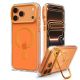 Spigen Ultra Hybrid Optik S MagSafe Case for iPhone 18 Pro Max / 17 Pro Max - Transparent Orange