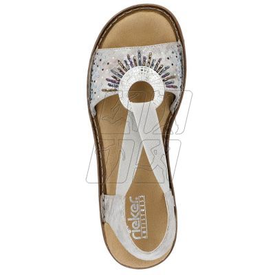 11. Comfortable Rieker W RKR673 metallic sandals