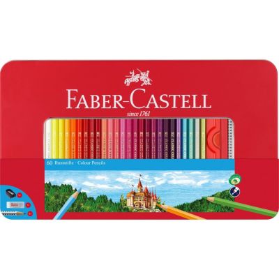 FABER-CASTELL Buntstift hexagonal 60er Metalletui