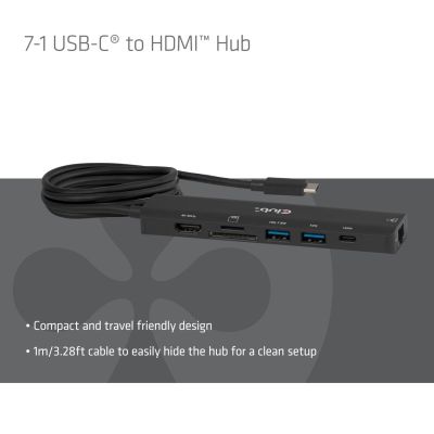 2. CLUB3D CSV-2555 Wired Docking Station, Black