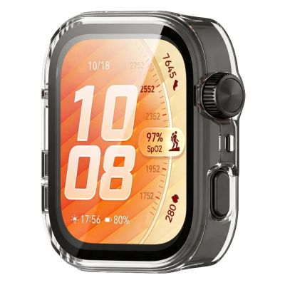 2. Tech-Protect Defense Case for Huawei Watch Fit 5 Pro - Transparent
