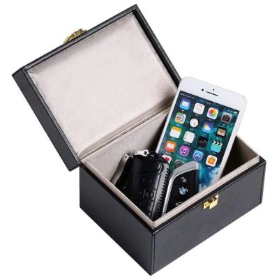 3. Signal blocking chest Radio blocking Faraday Box for car keys smartphone black