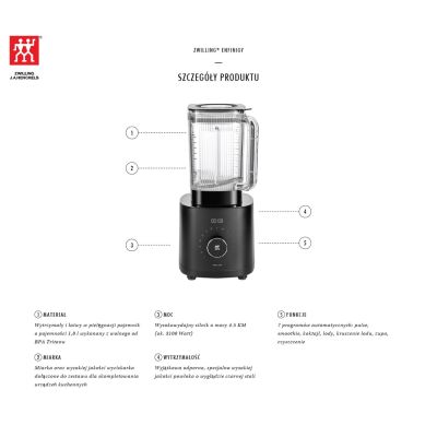6. High-performance blender Pro ZWILLING Enfinigy 53001-001-0 Black