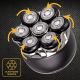 4. ELDOM G60 7-BLADE RASHING SHAVER LED DISPLAY, BUTTON TRAVEL LOCK IPX6, 120 MIN RUN TIME