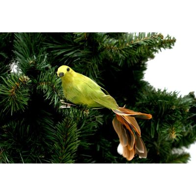 5. DECORATIVE BIRD ON A GREEN BAUBLE CLIP