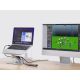 10. CONCEPTRONIC Laptop Holder with Docking Station 7 in 1 Silver
