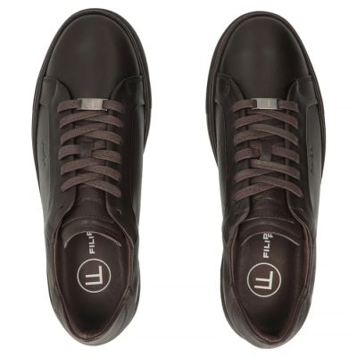 6. Men's brown leather sneakers Filippo MP8274