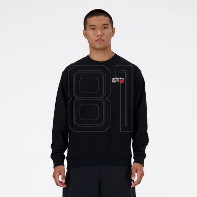 5. New Balance Athletics Premium Logo M MT41547BK sweatshirt