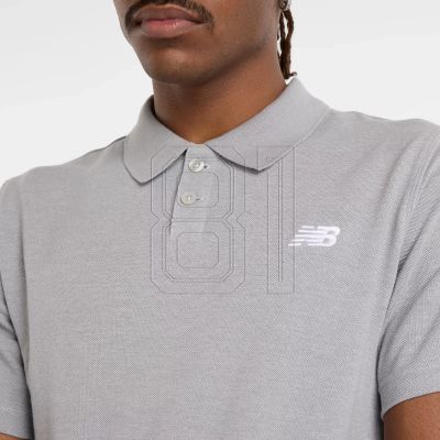 4. New Balance Cotton Pique Polo Shirt M MT51519AG