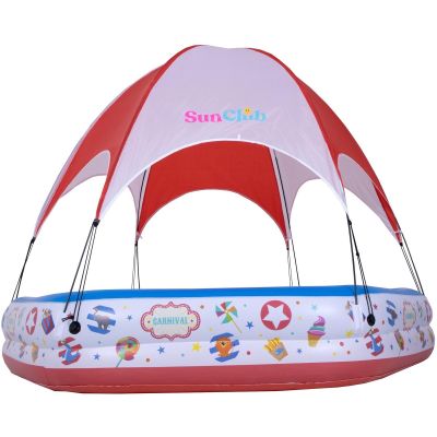 12. CIRCUS CHILDREN'S POOL WITH ROOF 223x208x163CM 51124