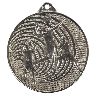9. Silver Medal Volleyball Steel Medal MMC3073/S