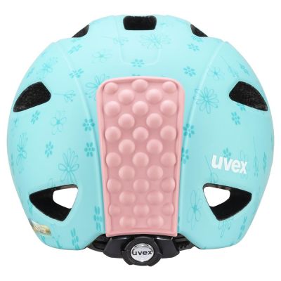 5. Uvex oyo style flowers cyan matt children's bike helmet 50-54