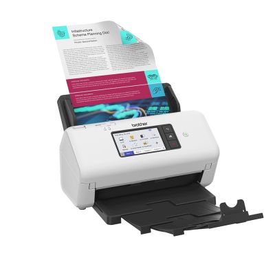 10. Brother ADS-4700W ADF Scanner + Sheetfed 600 x 600 DPI A4 Black, White