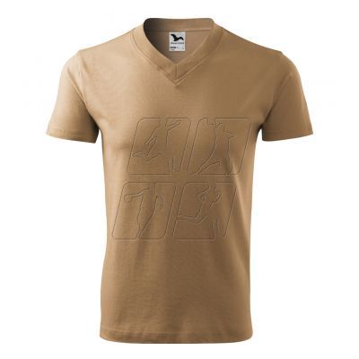 5. T-shirt Malfini V-neck M MLI-10208 sand