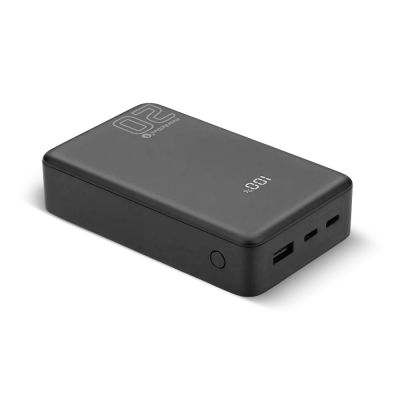 2. EVERACTIVE POWERBANK 20,000mAh, 1x USB, 2x USB-C, 20W, QC4+, LCD, BLACK EB-22QB