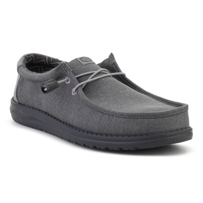 HEYDUDE WALLY STRETCH CANVAS BLOCK GRANITE GRAY/MULTI 44353-1VT