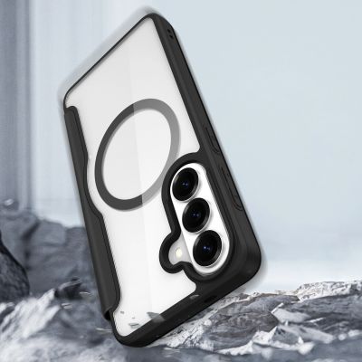 10. Dux Ducis Skin X Pro MagSafe Compatible Wallet Case for Samsung Galaxy S26+ - Black