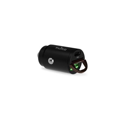 4. Puro Mini 30W Power Delivery USB-C USB-A Car Charger - Black