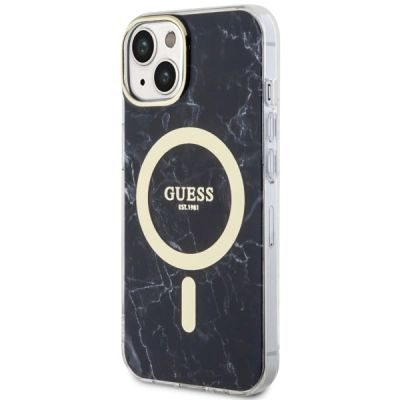 2. Guess GUHMP14MPCUMAK iPhone 14 Plus 6.7" black/black hardcase Marble MagSafe