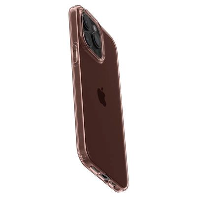 8. Spigen Crystal Flex Case for iPhone 15 Pro Max - Pink/Transparent
